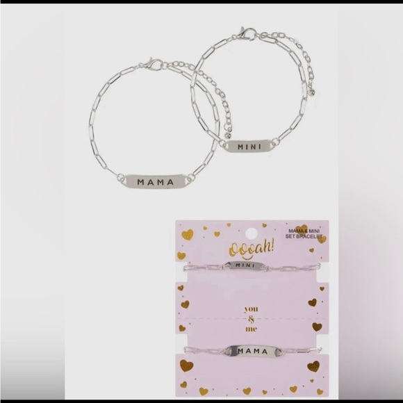Jewelry - Silver Mama and Mini Bracelet Set